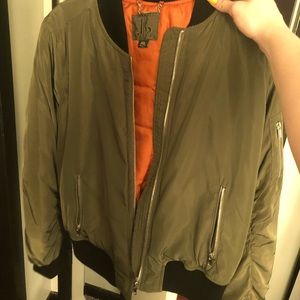 Olive Green Bomber Jacket